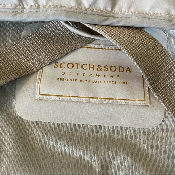 NWT Scotch & Soda Lightweight Colorblock Jacket ‘Cream’- LARGE - Picture 10 of 13